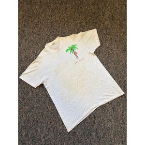 Vintage 90s Stedman Super Hi Cru Mens XL White Sun Lover Koala Palm Tree T Shirt